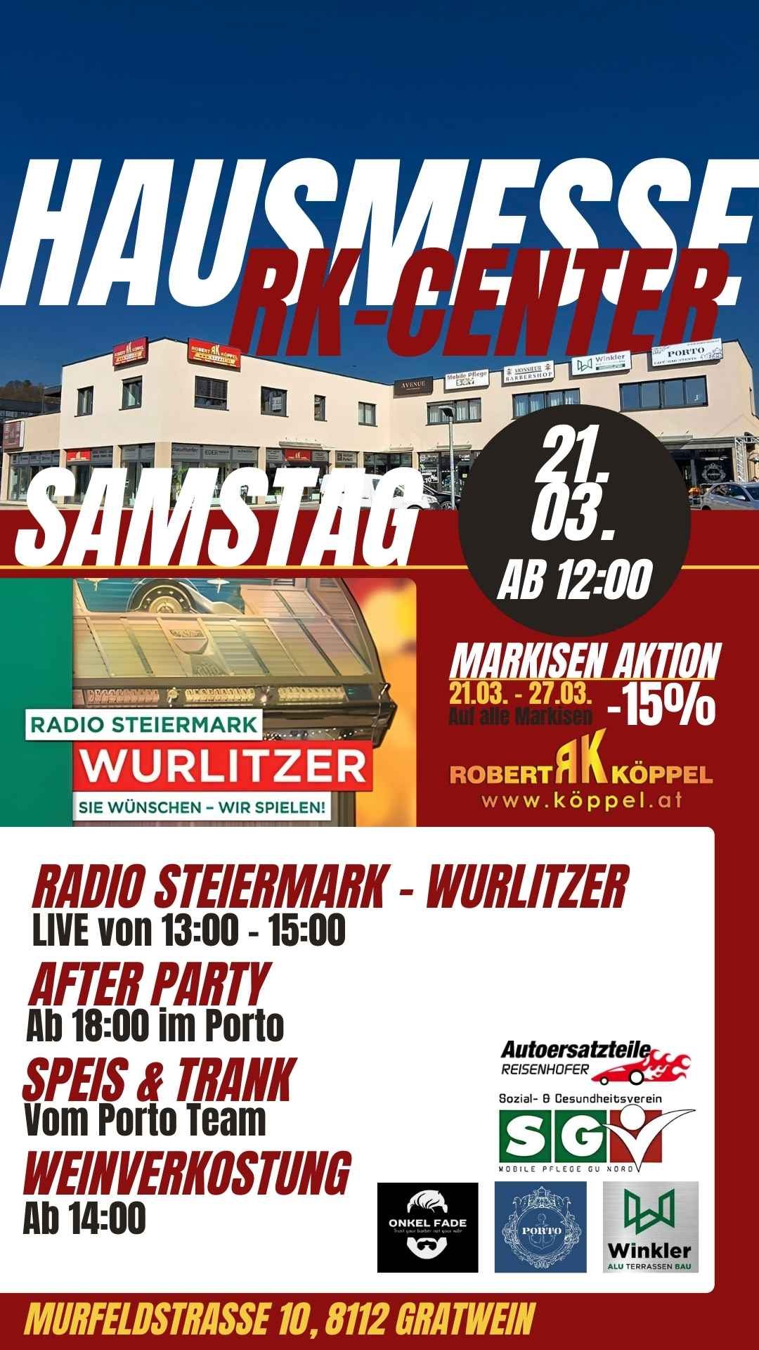 Veranstaltung Gratwein-Straßengel RK Center Hausmesse